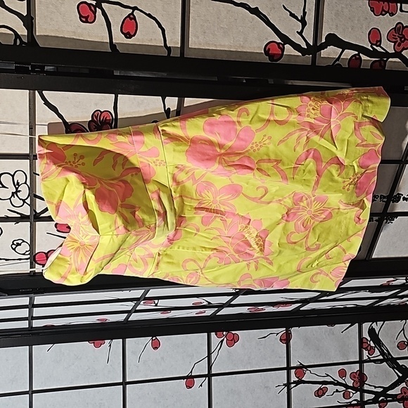 Trina Turk Floral Strapless Dress Size 8‎ - Picture 4 of 8